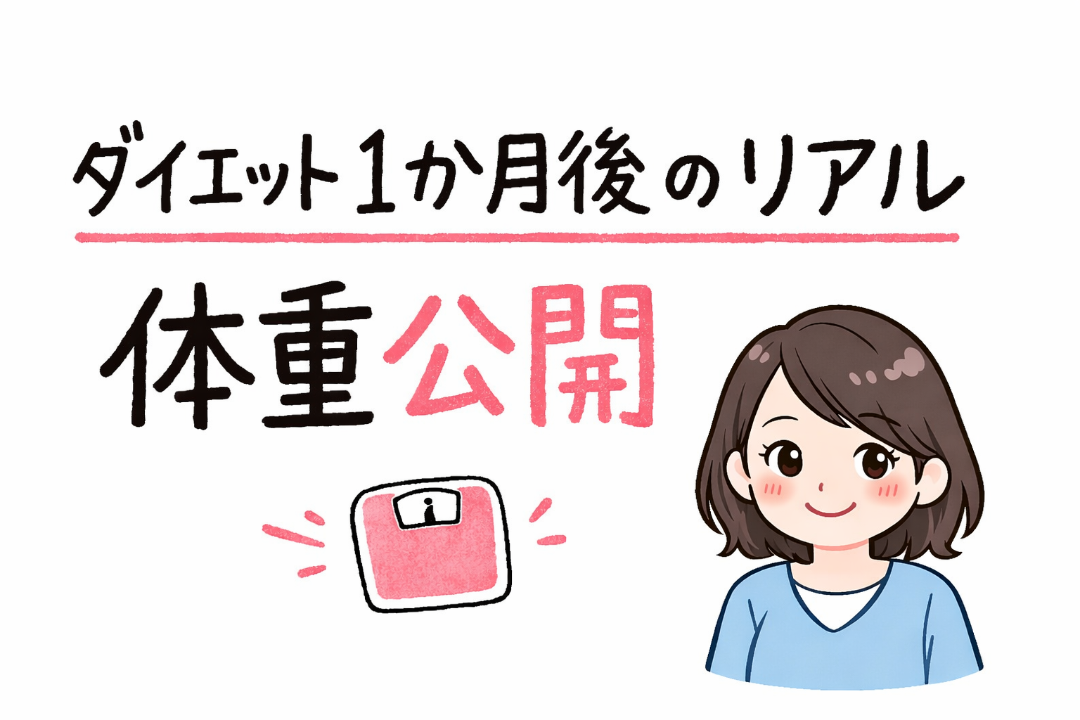 【ダイエット1か月後】61.4kgになりました｜続けて分かったこととリアルな変化